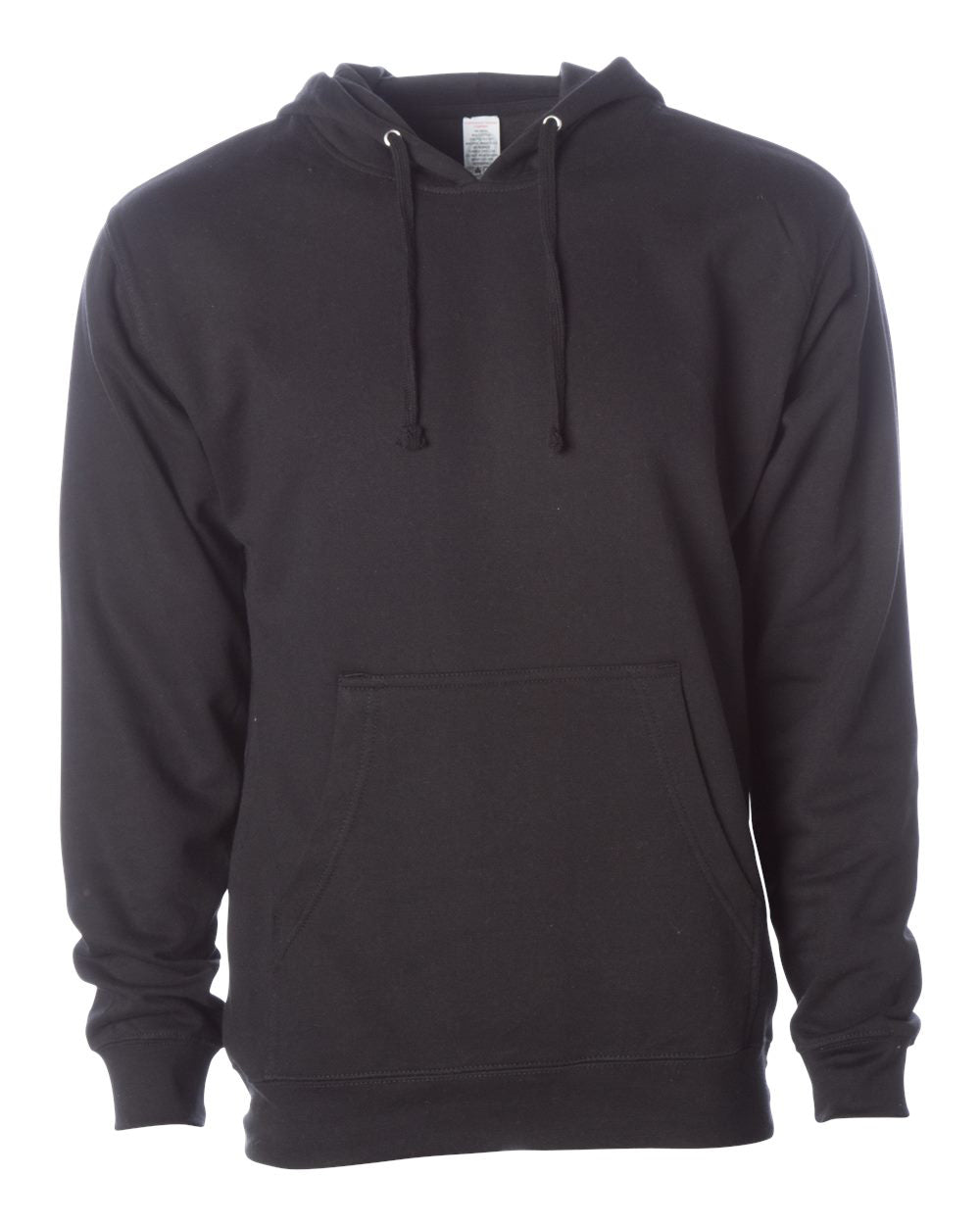 SS4500 Black pullover hoodie, blank front view